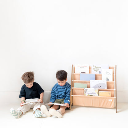 clay recycled fabric book rack