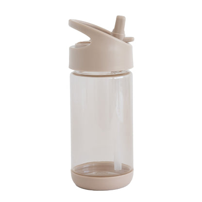 taupe recycled plastic water bottle